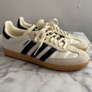 Adidas Samba Kids Sneakers - Black, White, and Cream